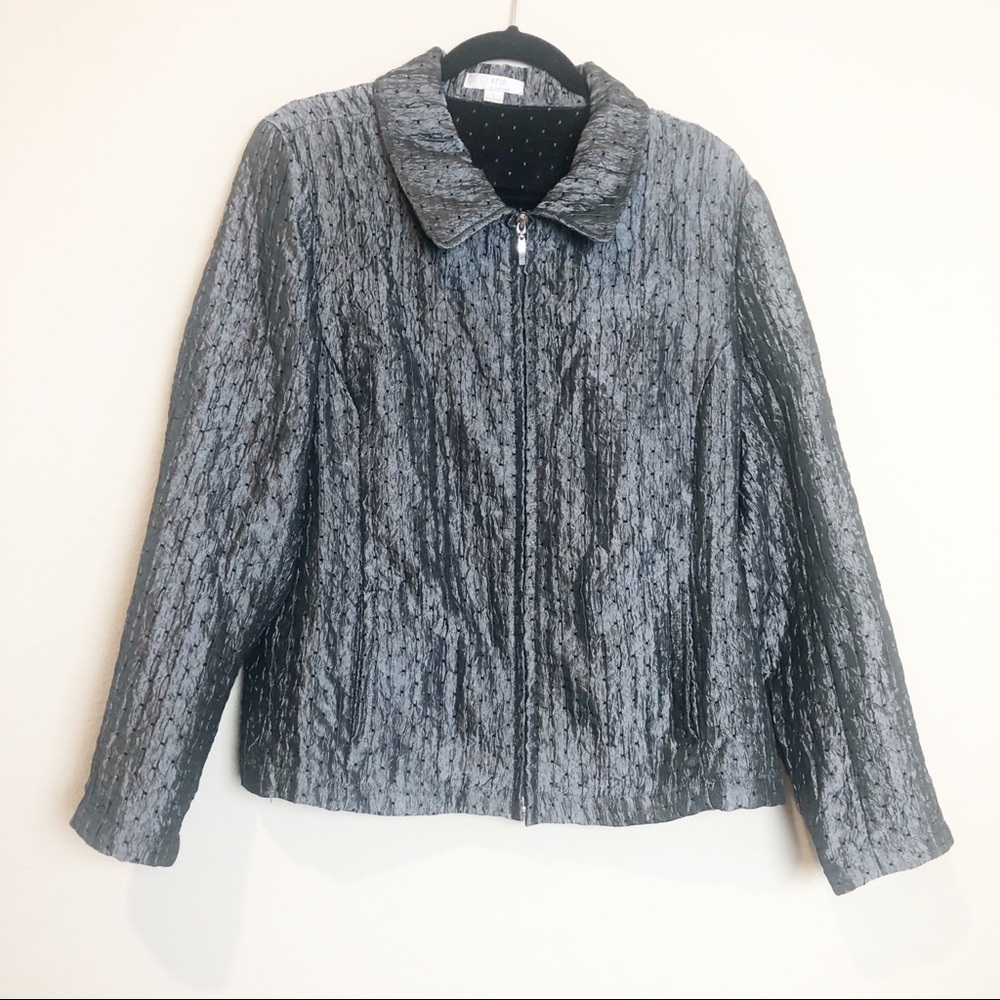 Erin By Erin London Zip Up Jacket Size Large